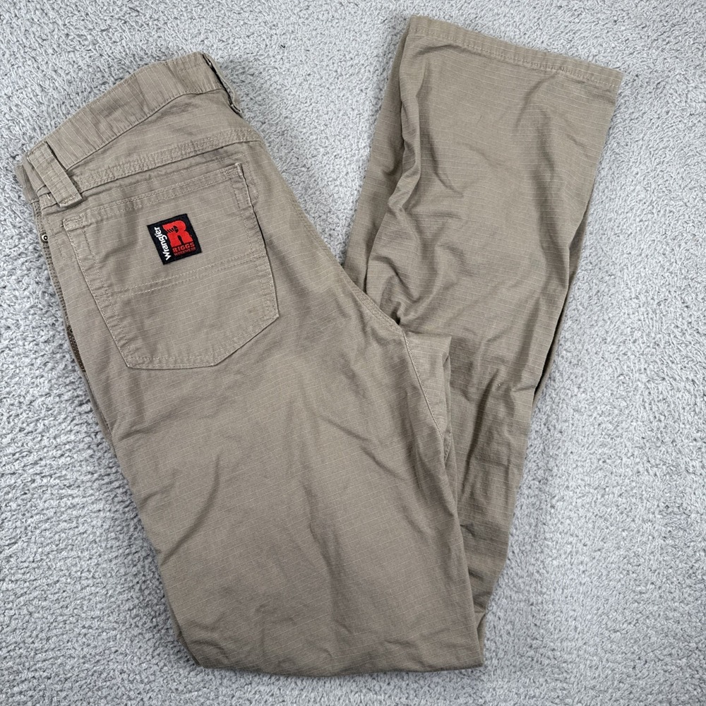 Wrangler Riggs Pants 32x36 (34x37)‎ Ripstop Canvas Workwear Skater Grunge READ